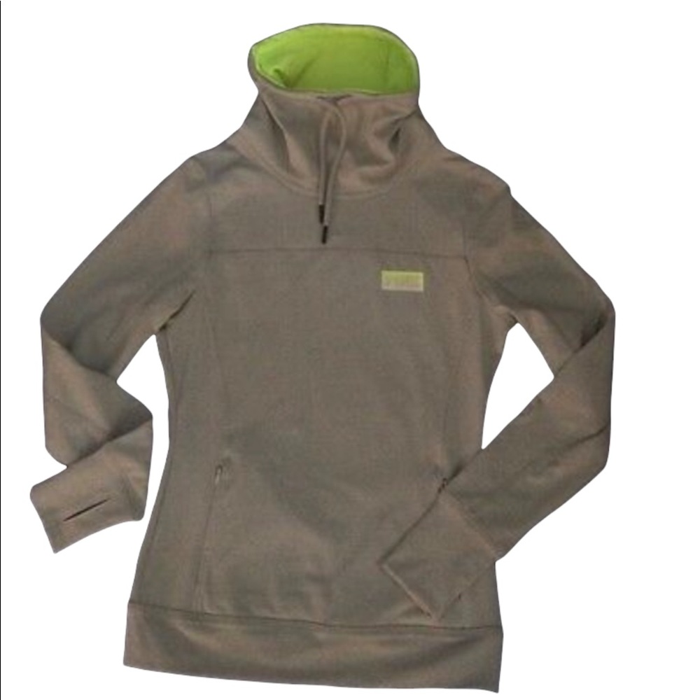 Victoria's Secret Pink Ultimate Boyfriend Cowl Neck Pullover Hoodie Gray…
